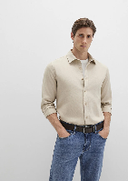 Resim Mavi Uzun Kol Erkek Gömlek M0211641-70039