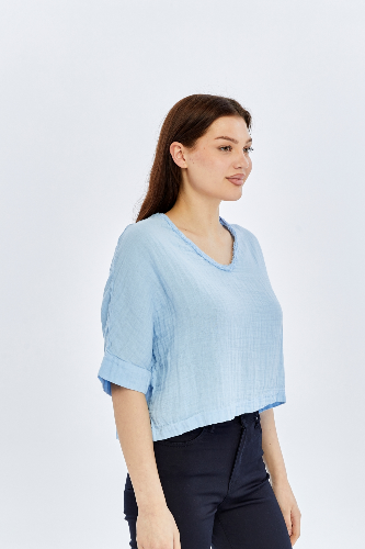 Resim Viole&More Kadın Bluz Yk09 Müslin