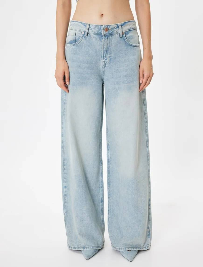 Resim Koton Kadın Jean Pantolon 5Wal40089Md