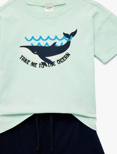 Resim Koton Erkek Bebek Şort Takım 6SMB10084TK