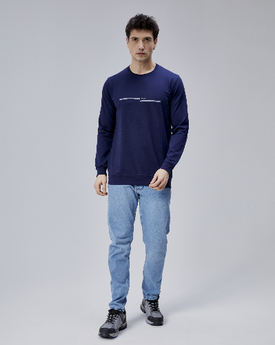 Resim Paul&More Erkek Sweat What Baskı 0 Yaka 2 İp