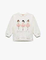 Resim Koton Kız Bebek Sweat 6Wmg10004Ak