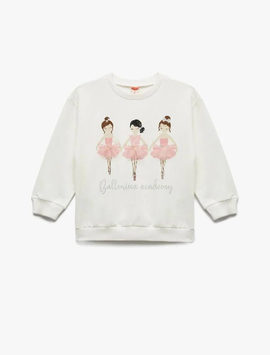 Resim Koton Kız Bebek Sweat 6Wmg10004Ak