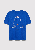 Resim Mavi Erkek Çocuk Tişört M6610422-70896