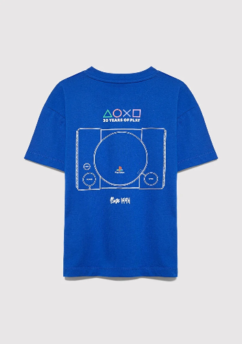 Resim Mavi Erkek Çocuk Tişört M6610422-70896