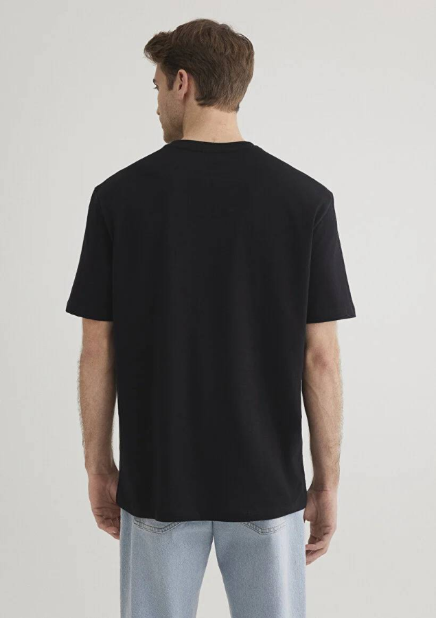 Resim Mavi Logo Nakışlı Erkek T-Shirt M067074-900