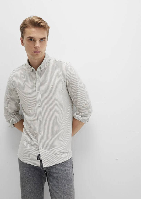 Resim Mavi Çizgili Erkek Gömlek M0211402-91332