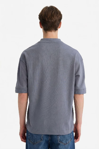 Resim Defacto Erkek T-shirt B4844AX/GR504