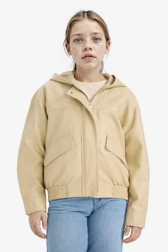 Resim Defacto Kız Çocuk Deri  Mont F9111A8/BG368