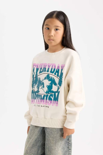 Resim Defacto Kız Çocuk  Sweat D7055A8/ER99