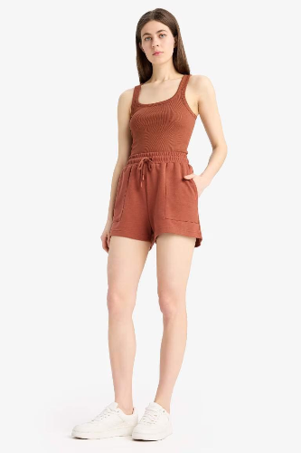 Resim Defacto Kadın Penye Şort D3327AX/BR49