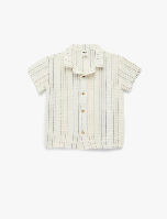 Resim Koton Erkek Bebek Kısa Kol Gömlek 6SMB60015TW