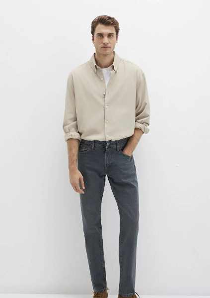 Resim Mavi Erkek Uzun Kol Gömlek M0211751-70154