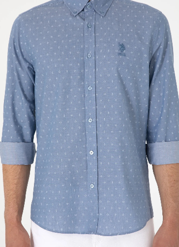 Resim U.S. Polo Assn. Bord Erkek Dokuma Gömlek 2108872