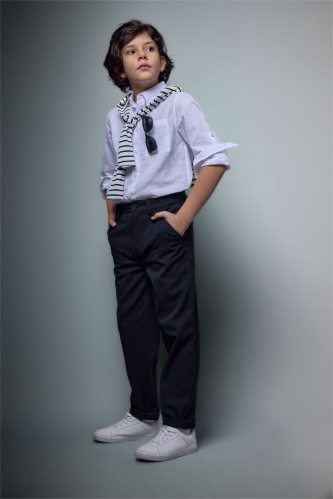 Resim Defacto Erkek Çocuk Kanvas Pantolon G3836A8/BK27