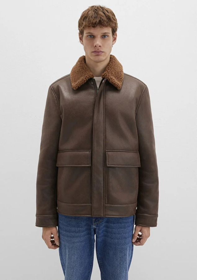 Resim Mavi Düğmeli Erkek Mont M0110669-70240