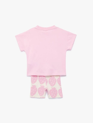 Resim Koton Kız Bebek Şort Takım 6SMG10026AK