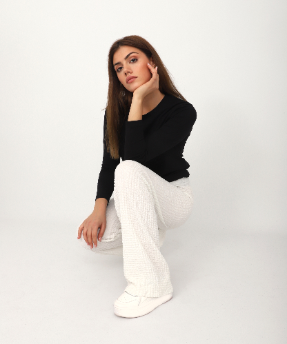 Resim Viole&More Kadın Pantolon 2498 Gofre