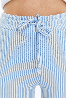 Resim Viole&More Kadın Kanvas Pantolon 2497 Çizgili