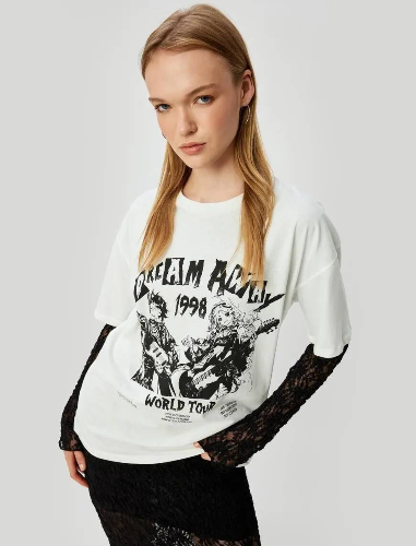 Resim Koton Kadın T-shirt 5SAL10058IK