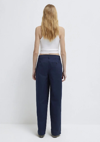 Resim Mavi Kadın Kanvas Pantolon M1011160-82318