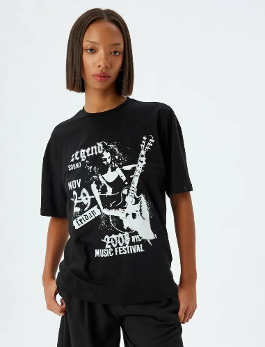 Resim Koton Kadın T-shirt 5SAL10072IK