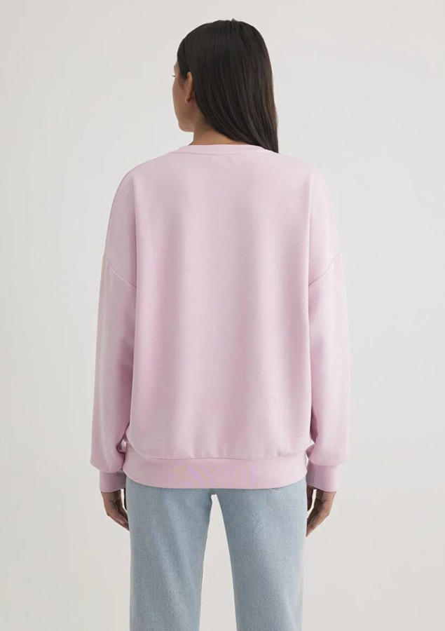 Resim Mavi Oversize Kadın Sweat M168837-71117
