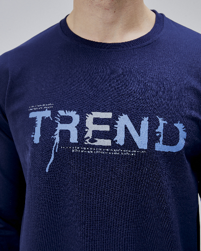 Resim Paul&More Erkek Sweat Trend Baskı 0 Yaka 2 İp