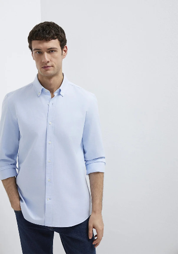 Resim Mavi Erkek Uzun Kol Gömlek M0211199-70804