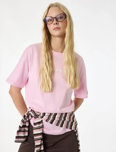 Resim Koton Kadın T-shirt 6SAL10099IK