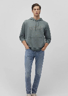 Resim Mavi Çizgili Erkek Gömlek M0211709-91016