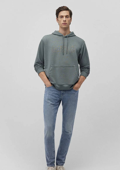 Resim Mavi Çizgili Erkek Gömlek M0211709-91016