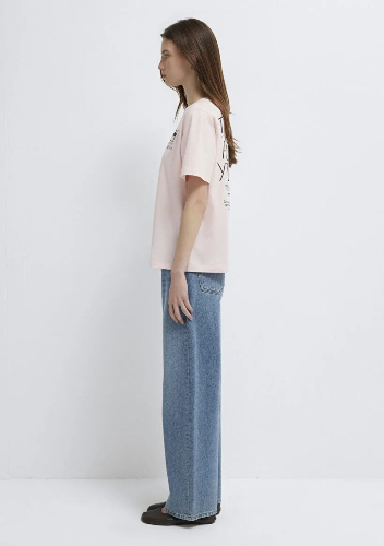 Resim Mavi Kadın T-shirt M1613727-71014