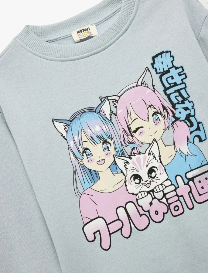 Resim Koton Kız Çocuk Sweat 6Wkg10067Ak