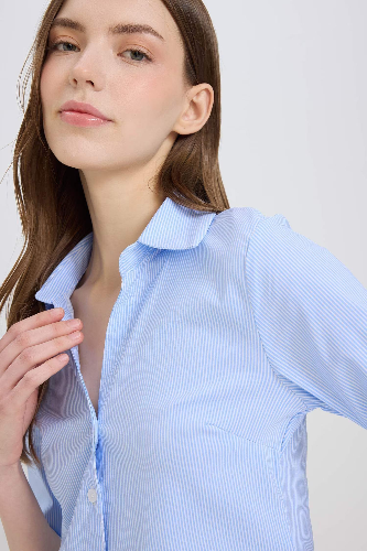 Resim Defacto Kadın Uzun Kol Gömlek D4013AX/BE552