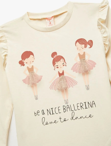 Resim Koton Kız Bebek Sweat 6WMG10036AK