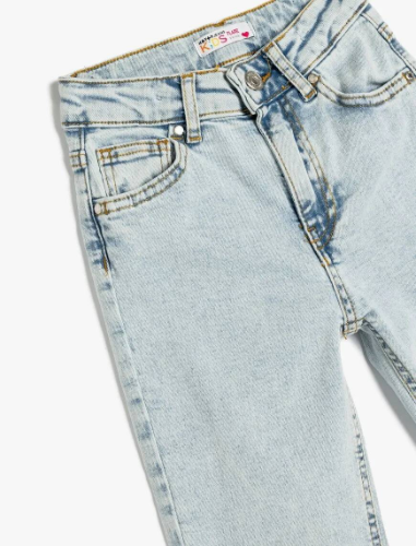 Resim Koton Kız Çocuk Jean Pantolon 5SKG40062AD