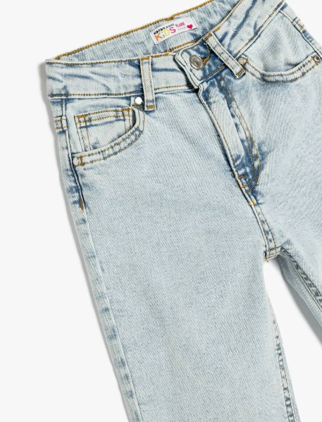 Resim Koton Kız Çocuk Jean Pantolon 5SKG40062AD
