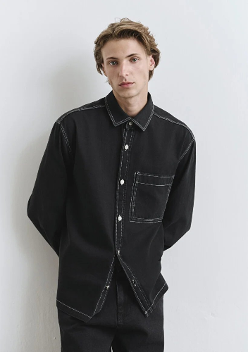 Resim Mavi Erkek Uzun Kol Gömlek M0211865-90850