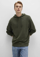 Resim Mavi Kapüşonlu Erkek Sweatshirt M0S10417-71545