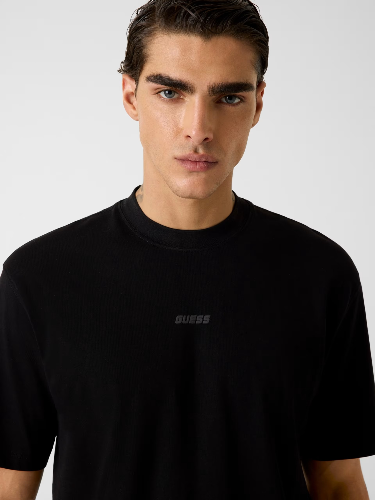 Resim Guess Athleisure  Erkek  T-shirt Z6RI16I3Z14-JBLK Gıano Cn Ss T-Shırt