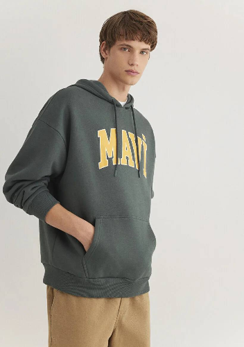 Resim Mavi Baskılı Erkek Sweat M067149-71598