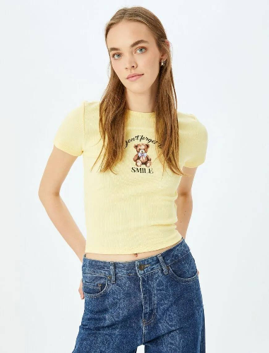 Resim Koton Kadın T-shirt 5SAL10208IK