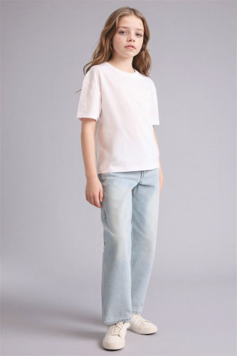 Resim Defacto Kız Çocuk T-shirt D9099A8/WT34