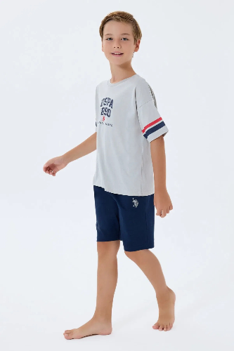 Resim U.S. Polo Assn Kids Erkek Çocuk Şort Takım Us2414-G