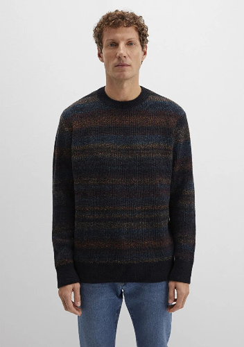 Resim Mavi Çizgili Erkek Kazak M0710201-70744