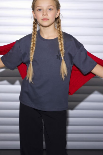 Resim Defacto Kız Çocuk T-shirt G9588A8/AR58