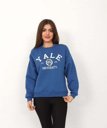 Resim Viole&More Yale Baskılı Kadın Sweat 112