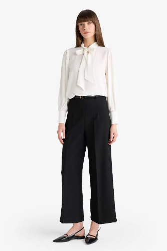 Resim Defacto Kadın Kanvas Pantolon E7242AX/BK81