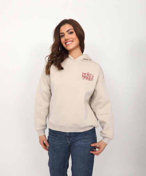 Resim Viole&More Princes Baskı Kadın Sweat 113